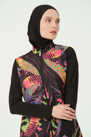 Fauna Pattern Modest Swimsuit