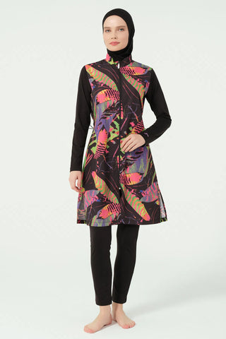 Fauna Pattern Modest Swimsuit