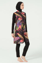 Fauna Pattern Modest Swimsuit