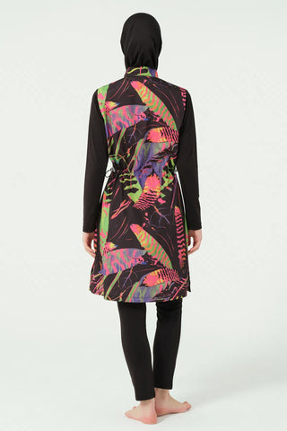 Fauna Pattern Modest Swimsuit