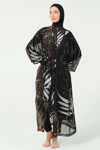 Goldea Belted Chiffon Pareo