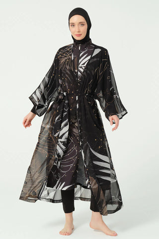 Goldea Belted Chiffon Pareo
