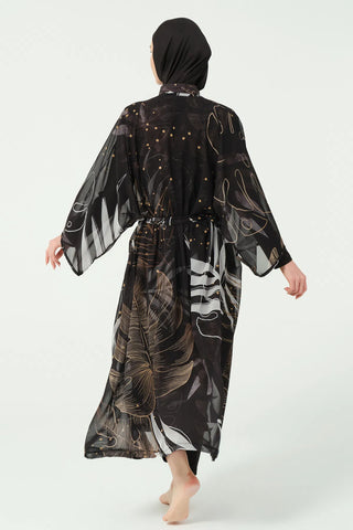 Goldea Belted Chiffon Pareo