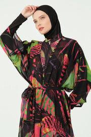 Fauna Belted Chiffon Pareo