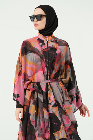 Peta Belted Chiffon Pareo