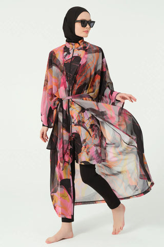 Peta Belted Chiffon Pareo