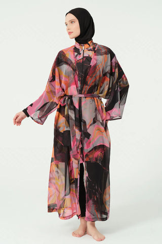 Peta Belted Chiffon Pareo