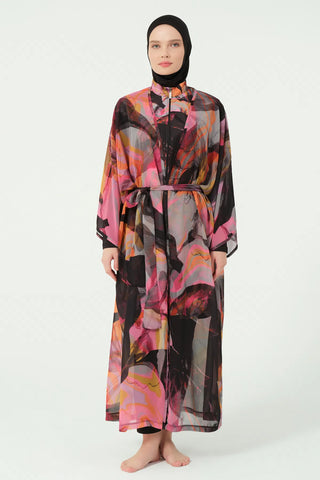 Peta Belted Chiffon Pareo