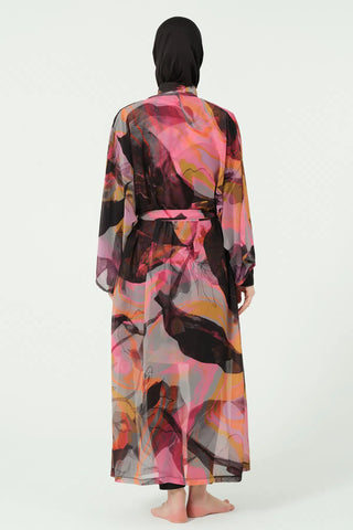 Peta Belted Chiffon Pareo
