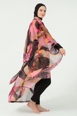 Peta Belted Chiffon Pareo