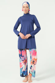 Manolya Patterned Modest Swimsuit