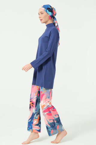 Manolya Patterned Modest Swimsuit