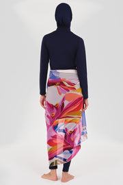 Bougainvillea Patterned Skirt Pareo