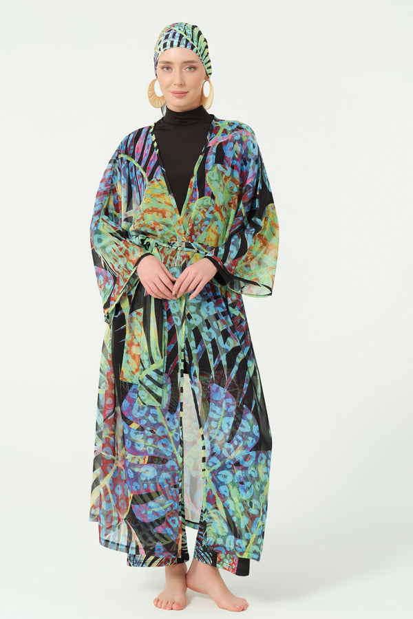 Calista Belted Chiffon Pareo
