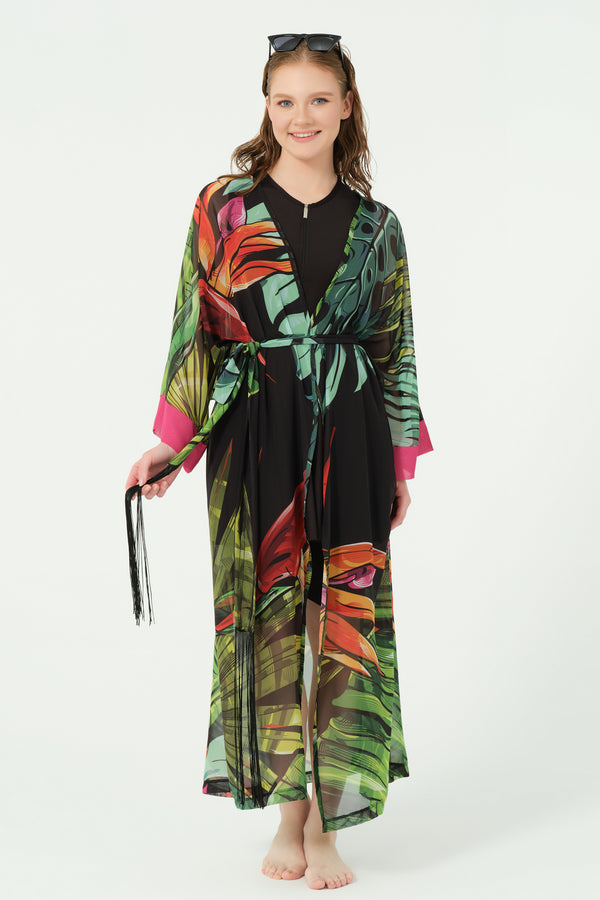 Tropika Belted Chiffon Pareo
